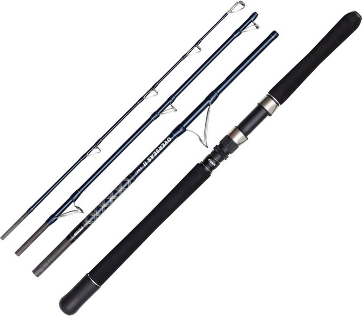 Penn Overseas Ii Boat Baitcasting Hengel Zilver 2.10 m / 12-20 Lbs