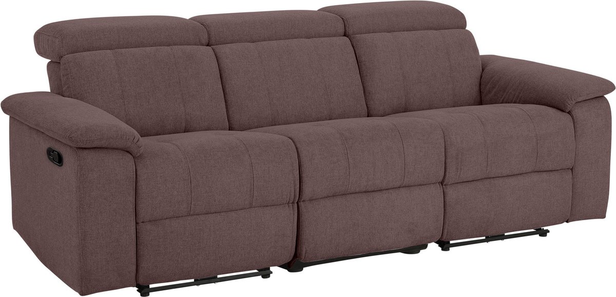 Notio Living Tanaro-Sofa 3-zits - Handmatig - Bruine Stof