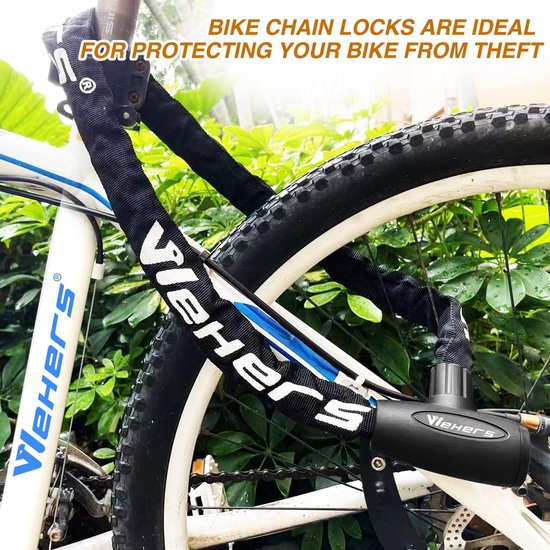 Titanker Fietskettingslot 920 Mm – Heavy Duty Staal Met Beschermhoes, Diefstalveilig Met 2 Sleutels!