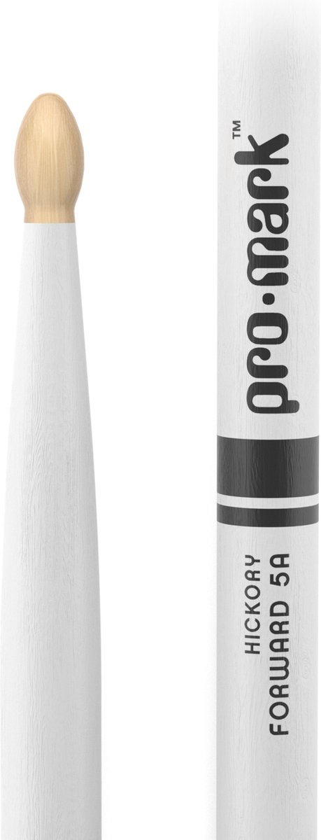 Promark TX5AW Classic Forward 5A White hickory drumstokken - wit met houten tip