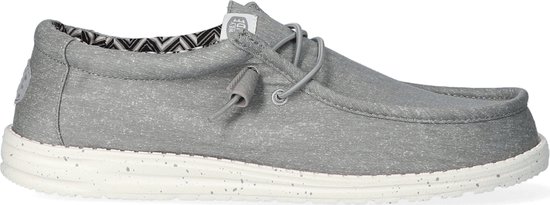 HEYDUDE Wally Canvas Chaussures à enfiler Homme Gris Clair