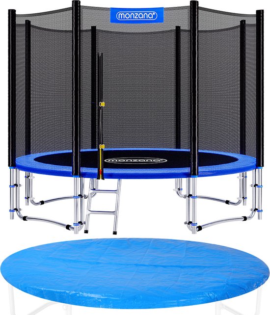Monzana Trampoline - 305cm Incl Veiligheidsnet Ladder Rand - Blauw