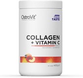 Collageen - 12 x Collageen + Vitamin C Poeder - 400g - Ostrovit - Citroen Ment