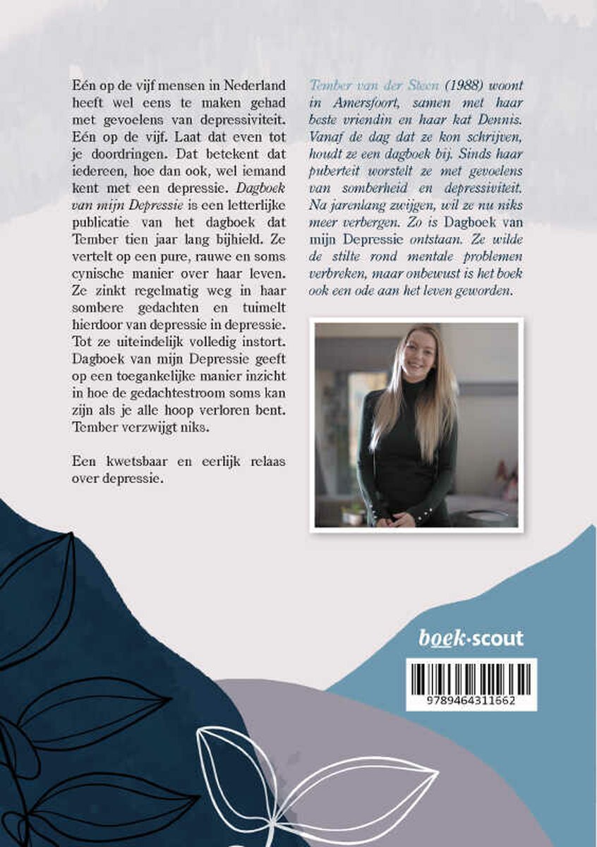 Dagboek van mijn depressie - back cover