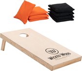 Wicked Wood Cornhole Starting Kit - Officiële afmeting 120x60cm - Board met ACL Licentie - 1x Cornhole Board - 2x4 Cornhole Bags