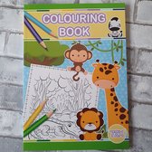 Colouring book wilde dieren, kleurboek, 72 kleurplaten, creatief