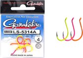 Gamakatsu Haak Colored LS-5314A Eyed - Barbed (7 pcs) - Maat : Size 6