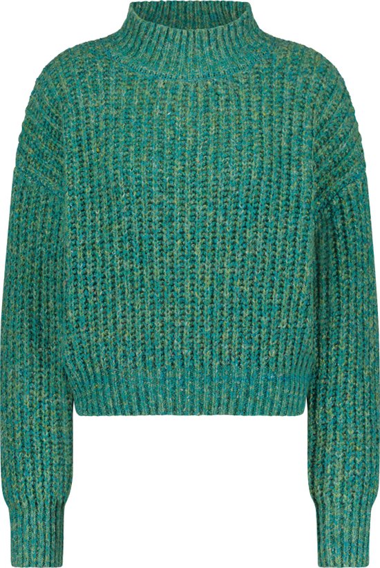 Another Label Dylan Knitted Pull L/s Truien & vesten Dames - Sweater - Hoodie - Vest- Groen - Maat XL