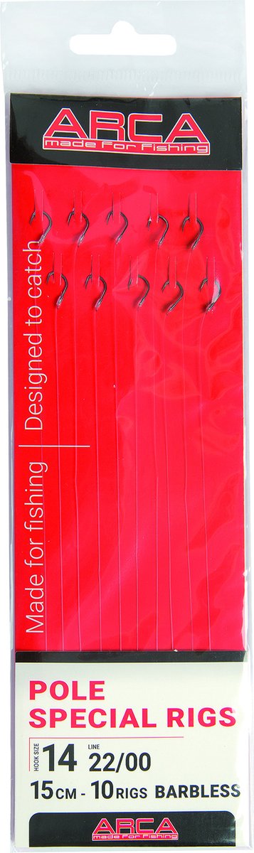 Arca - Onderlijnen Pole Special Rigs Barbless - 15cm - Arca