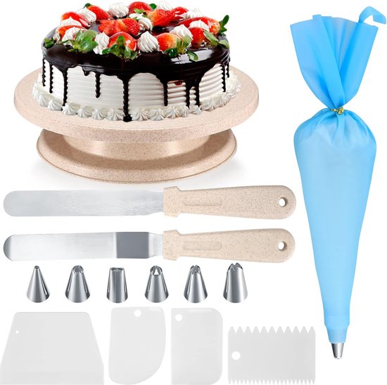 Boyun Taartaccessoires, taartdecoratie, bakgereedschap, met draaibare