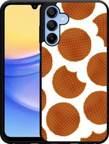 Cazy Hardcase Hoesje geschikt voor Samsung Galaxy A15 / A15 5G Stroopwafels