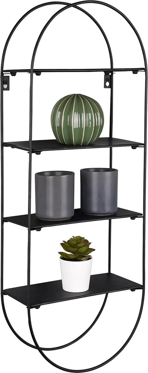 Wandplank Metaal Zwarte Wandplanken voor de woonkamer