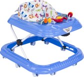 Bogi baby walker - Luxe loopstoel - Verstelbaar in 3 standen - Zitje extra hoog extra veilig - Met 3 speelfuncties - 10 wielen - Blauw