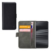Mobilize Classic Gelly Wallet Telefoonhoesje geschikt voor Realme GT2 Hoesje Bookcase Portemonnee - Zwart