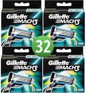 Gillette Mach3 - 32 pièces - Lames de rasoir