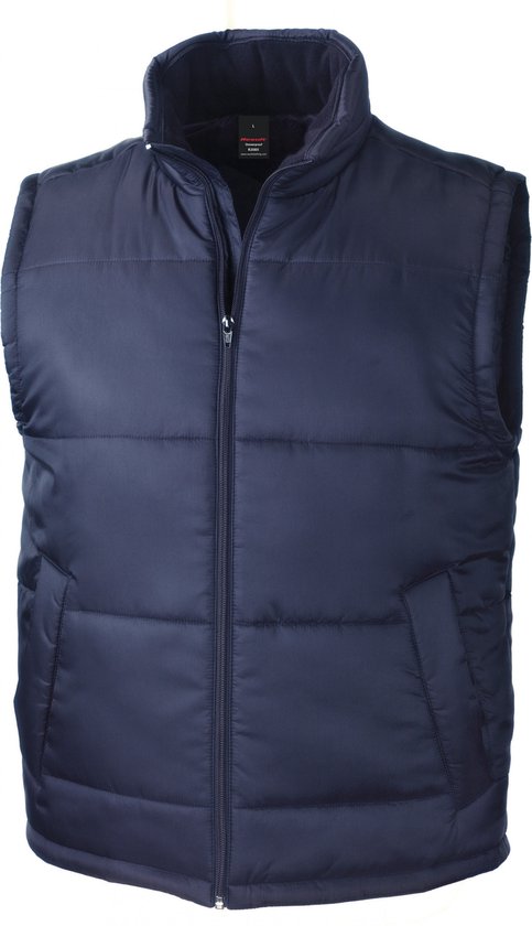 Bodywarmer Unisex S Result Mouwloos Navy 100% Polyester