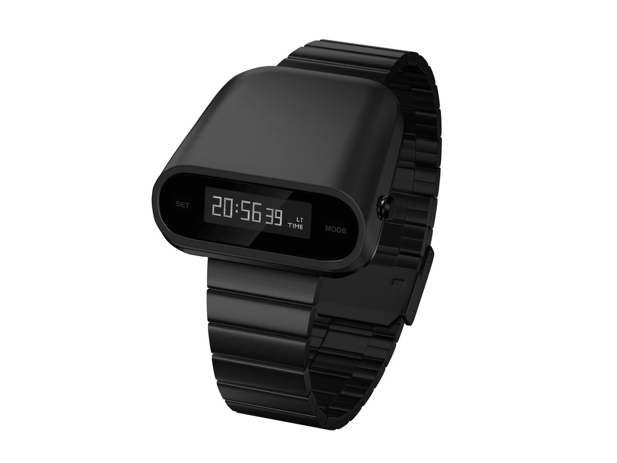 SEKETO Roadster - Horloge 40mm Zwart Staal OLED