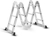 Hammersmith SuperLadder - De universele ladder met 14 functies - multifunctionele ladder gemaakt van vliegtuig aluminium - tot 3,4m - 12 sporten - met rubberen antislipvoeten