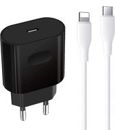 30W USB C Stekker + Oplader Kabel 2 Meter - Geschikt voor iPhone - Snellader USB-C naar USB C