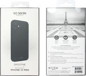 SoSeven, Hoesje Geschikt voor Apple iPhone 12 Mini SMOOTHIE, Zwart
