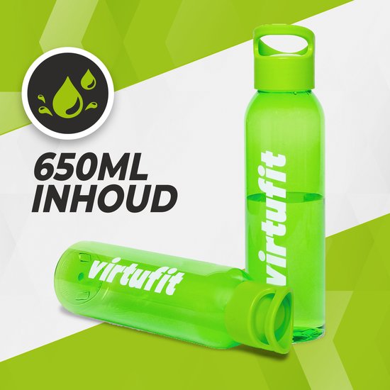 VirtuFit Waterfles - Drinkfles - 650 ml - Groen — afbeelding 2