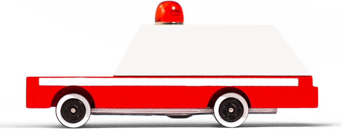 Candycars - Houten Speelgoedautos - Ambulance speelgoed auto