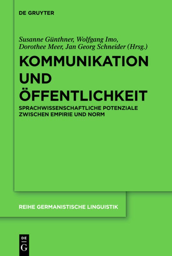 Kommunikation und Öffentlichkeit - cover