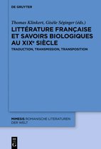 Mimesis77- Littérature française et savoirs biologiques au XIXe siècle