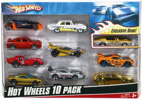 Hot Wheels - Speelgoed auto - Set 10 diverse speelgoedauto's - Hot Wheels