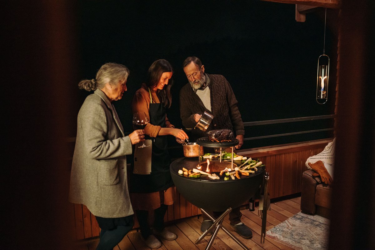 Höfats Bowl 70 Fire Bowl Plancha Set High