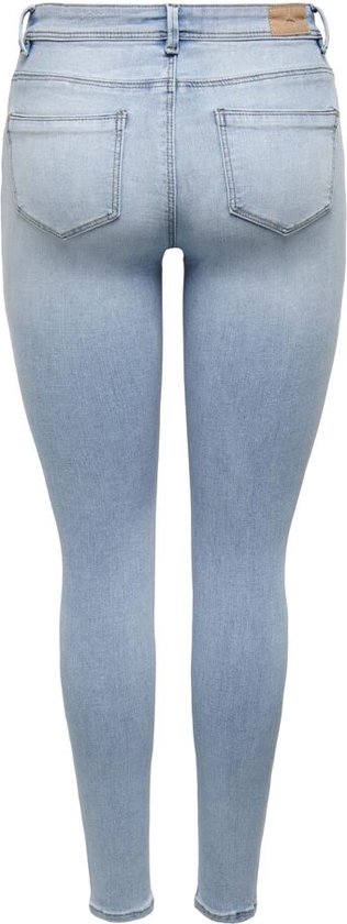 Only Onlwauw Mid Skinny Bj693 Light Blue Denim L30 BLAUW L