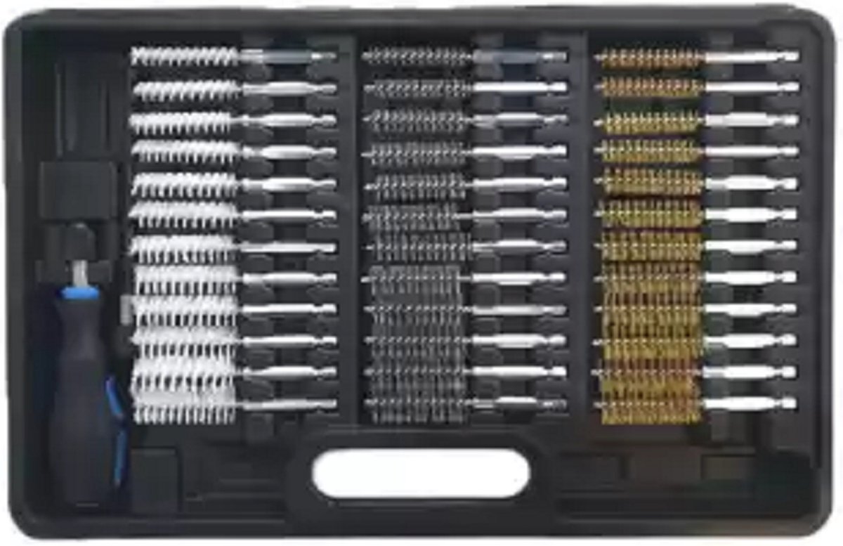 Borstel set- 36-Delig- Geschikt voor reinigen van verstuivergaten, schroefdraad, etc.-Weber Tools