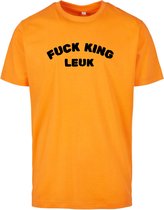 Koningsdag t-shirt oranje M - Fuck king leuk - soBAD.| Oranje shirt dames | Oranje shirt heren | Koningsdag | Oranje collectie
