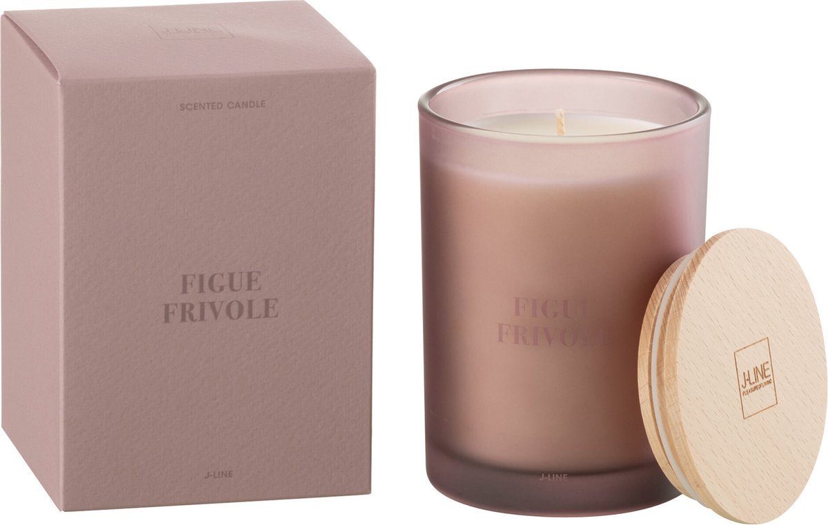 J-Line geurkaars Accords Essentiels - Figue Frivole - paars - 38U