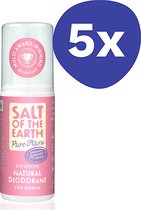Salt of the Earth Pure Aura Déodorant Spray Lavande & Vanille (5x 100ml)