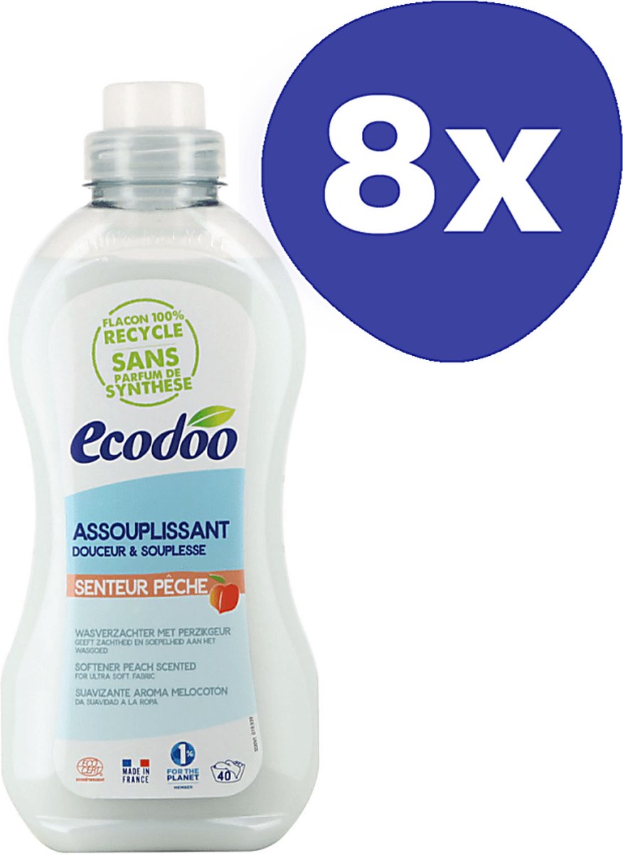 Ecodoo Wasverzachter Perzik (8x 1L)