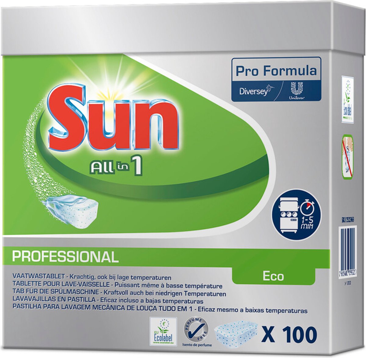 Goedkoopste Sun Pro Formula Vaatwastabletten All In 1 Eco, v.p 100 stuks