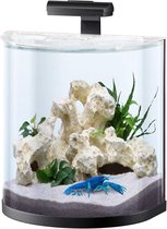 Bol.com Aquarium - "Explorer Line 30L: Compleet Design Aquarium met Gebogen Voorruit LED-verlichting en Onderhoudsbenodigdheden.... aanbieding