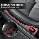 Autostoel gat vulstrip zitopening vulstrip auto spleten vuller - Car Seat Gap Filler voor de meeste modellen van de auto voorkomt dat kleine voorwerpen in scheuren vallen (rood)