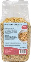 Protiplan | Proteïne Muesli Naturel | 9 stuks | 9 x 500 gram | Perfect voor een koolhydraatarm ontbijt of lunch