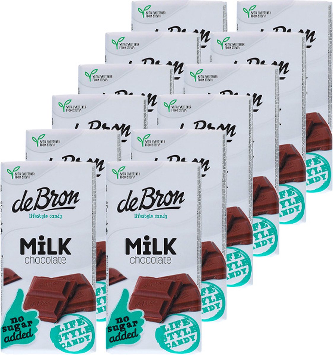 Goedkoopste De Bron | Tablet | Milk Chocolate | 12 stuks | 12 x 85 gram
