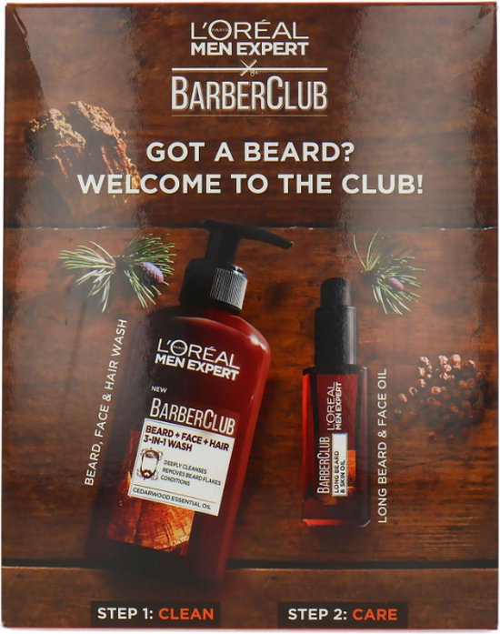 Foto: L ore al men expert barberclub welcome to the club cadeauset 230 ml