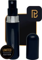 PerfumeBuddy® - The Exclusive Mini Buddy® - Parfum Verstuiver - Limited Edition - Mini Parfum Flesje - Hervulbaar - Reisflesje - Parfum Verstuiver Navulbaar - 5ML – Zwart