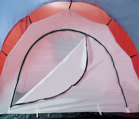 Campingtent Loksa, 4-persoons koepeltent Iglo tent Feesttent, 4 personen ~ rood van Camping — afbeelding 3