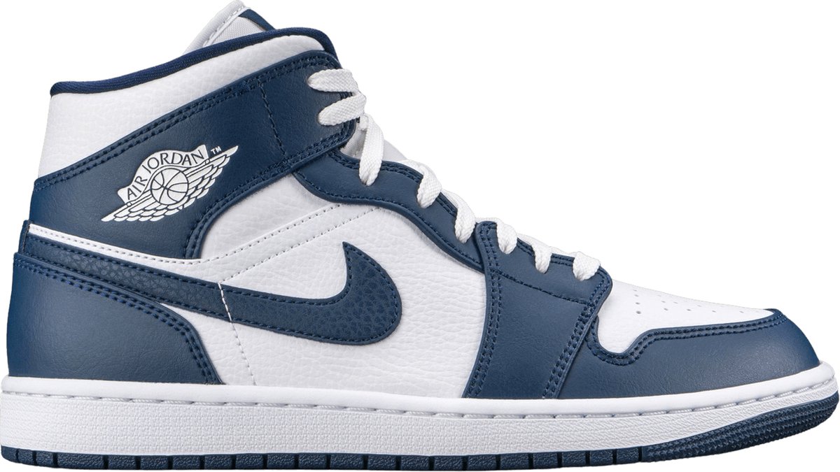 Air Jordan 1 Mid Metallic Obsidian 554724-174 – Schoenen Wit