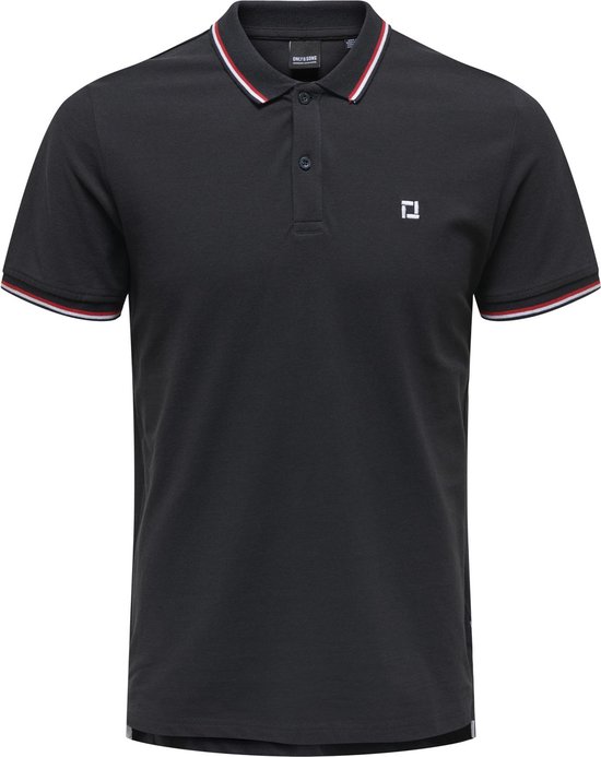 ONLY & SONS ONSFLETCHER SLIM SS POLO NOOS Polo Homme - Taille L