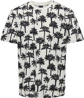 ONLY & SONS ONSKYLEN REG LINEN PALM AOP SS TEE Heren T-shirt - Maat XXL