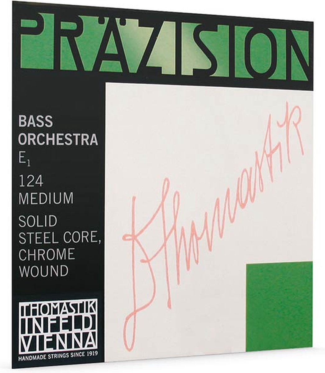 Thomastik Infeld TH-124 double bass string E-4 4/4 (string length 110cm), steel core, chrome