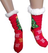 Kerstsokken - Warme wintersokken - Thermo - Gevoerd - Uniseks - Maat 39-46 -Huissokken - Antislip - Cadeau - Kerst