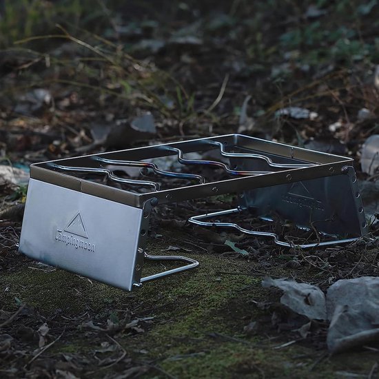 Campinggrill Aus Edelstahl - Klappbarer Mini-Grill Für Outdoor-Abenteuer